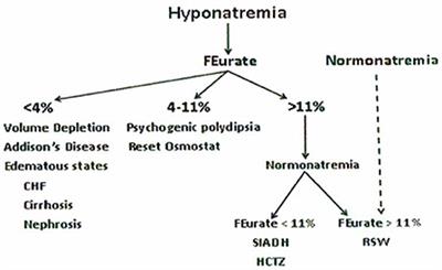 Determining Fractional Urate Excretion Rates in Hyponatremic Conditions and Improved Methods to Distinguish Cerebral/Renal Salt Wasting From the Syndrome of Inappropriate Secretion of Antidiuretic Hormone